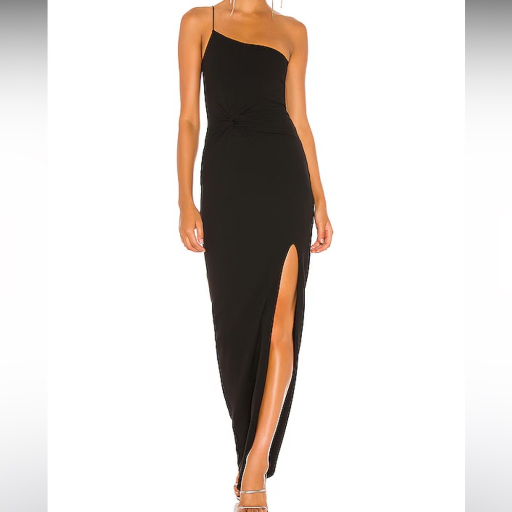 NEW Nookie Lust One Shoulder Gown in Black